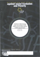 Guidelines for mainstreaming gender into the design of STEP Projects and into progress reports of STEP ongoing projects