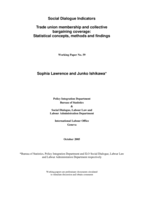 Trade union membership and collective bargaining coverage: statistical concepts, methods and findings