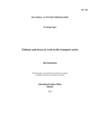 Violence and stress at work in the transport sector