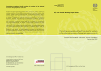 Promoting occupational health services for workers in the informal economy through primary care units