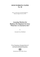 Assessing markets for business development services: what have we learned so far