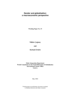 Gender and globalization: a macroeconomic perspective