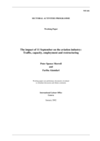 The impact of 11 September on the aviation industry: traffic, capacity, employment and restructuring
