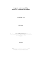 Corporate social responsibility: an overview of principles and practices