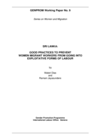 Sri Lanka: good practices for the protection to prevent women migrant workers from going into exploitative forms of labour