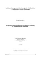 Statistics on the employment situation of people with disabilities: a compendium of national methodologies