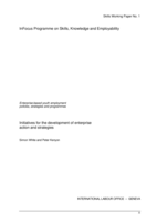 Enterprise-based youth employment policies, strategies  and programmes: initiatives for the development of enterprise action and strategies