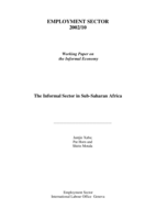 Informal sector in Sub-Saharan Africa