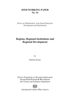 Regions, regional institutions and regional development