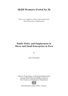 Public policy and employment in micro and small enterprises in Peru