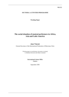 The social situation of musical performers in Africa, Asia and Latin America