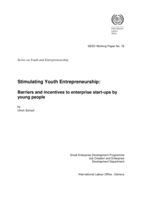 Stimulating youth entrepreneurship: barriers and incentives to enterprise start-ups by young people