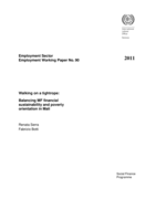 Walking on a tightrope: balancing MF financial sustainability and poverty orientation in Mali