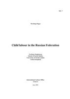 Child labour in the Russian Federation