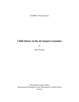 Child labour in the developed economies