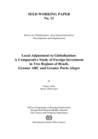 Local adjustment to globalization: a comparative study of foreign investment in two regions of Brazil, Greater ABC and Greater Porto Alegre