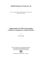 Opportunities for SMEs in developing countries to upgrade in a global economy