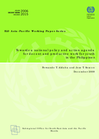 Towards a national policy and action agenda for decent and productive work for youth in the Philippines