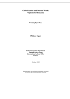 Globalization and decent work: options for Panama