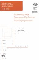 Exclusion by design: an assessment of the effectiveness of the proxy means test poverty targeting mechanism