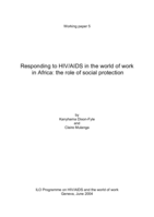 Responding to HIV/AIDS in the world of work in Africa: the role of social protection