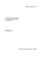 Economic and social effects of export processing zones in Costa Rica