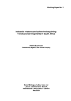 Industrial relations and collective bargaining: trends and developments in South Africa