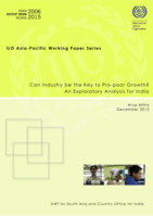Can industry be the key to pro-poor growth?: An exploratory analysis for India
