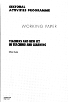 Teachers and new ICT in teaching and learning: modes of introduction and implementation : impact and implications for teachers