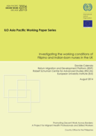 Investigating the working conditions of Filipino and Indian-born nurses in the UK
