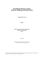 Rural migrant workers in China: scenario, challenges and public policy