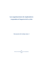 Las organizaciones de empleadores responden al impacato de la crisis