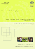 Case studies of policy coherence initiatives in developing Asia