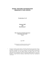 Gender, informality and employment adjustment in Latin America