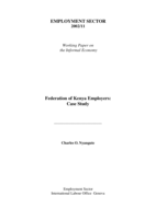 Federation of Kenya Employers: case study