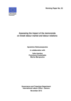 Assessing the impact of the memoranda on Greek labour market and labour relations