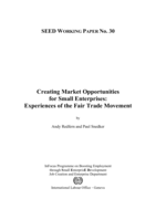 Creating market opportunities for small enterprises: experiences of the fair trade movement