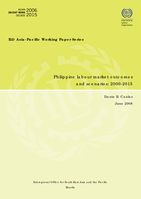 Philippine labour-market outcomes and scenarios: 2000-2015