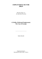 A profile of informal employment: the case of Georgia