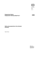 Skills and productivity in the informal economy
