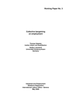 Collective bargaining on employment