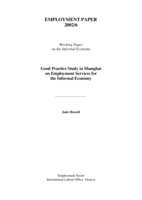 Good practice study in Shanghai on employment services for the informal economy