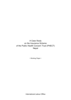 A case study on the insurance scheme of the Public Health Concern Trust (PHECT): Nepal