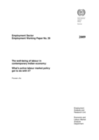 The well-being of labour in contemporary Indian economy: what's active labour market policy got to do with it?