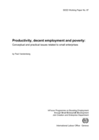 Productivity, decent employment and poverty: conceptual and practical issues related to small enterprises