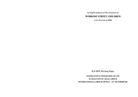 In-depth analysis of the situation of working street children in St. Petersbourg 2000