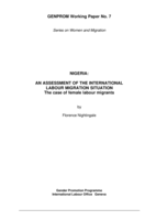 Nigeria: an assessment of the international labour migration situation : the case of female labour migrants