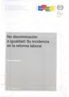 No discriminación e igualdad: su incidencia en la reforma laboral