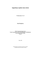 Upgrading in global value chains
