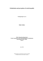 Globalization and perceptions of social inequality